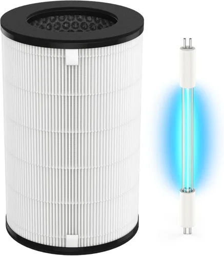 Filtro de repuesto AP-T40 y bombillas de repuesto UV-C compatibles con HoMedics 5 en 1 Tower Air Puri-fier Modelos # AP-T40FL, AP-T40WT, AP-T43-WT,
