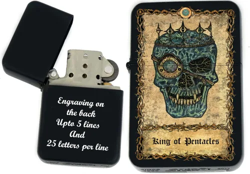 Miniatura 13 de Tarjeta de tarot personalizada, mazo de tarot de huesos eternos mayores, tarjetas coloridas, regalos coleccionables únicos, encendedores a prueba