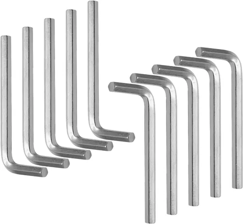 Miniatura 2 de Piutouyar Llave hexagonal de 0.236 pulgadas, llave Allen en forma de L, llave hexagonal pequeña para reparación de bicicletas y muebles (10 piezas)