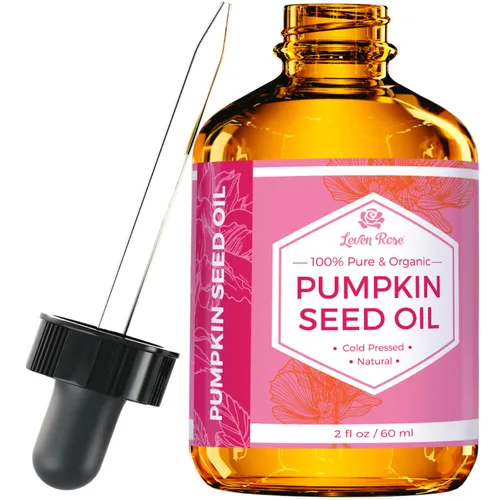 Miniatura 9 de Aceite de semillas de calabaza por Leven Rose - 100% orgánico, natural para el crecimiento del cabello e hidratante para piel seca, 2 oz