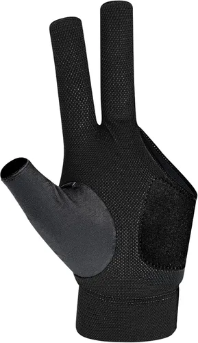 Miniatura 2 de Guantes de piscina para mano izquierda, guantes de billar de 3 dedos, control de taco de baja fricción, malla transpirable y ajuste ajustable