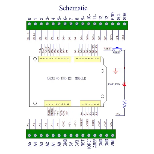Miniatura 6 de Módulo de bloque de terminales de ruptura de pinout de montaje en carril DIN para Arduino UNO R3