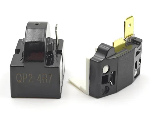 Miniatura 2 de Relé de arranque del compresor de 4.7 ohmios de 1 pin Kit de sobrecarga PTC compatible con mini refrigeradores, refrigeradores compactos