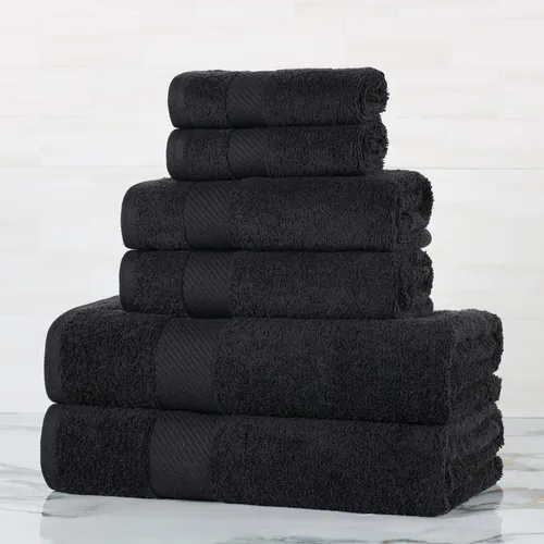 Miniatura 55 de SUPERIOR Kendell - Juego de 4 toallas de baño de algodón egipcio, absorbentes, para la ducha, artículos esenciales para el spa, toallas grandes