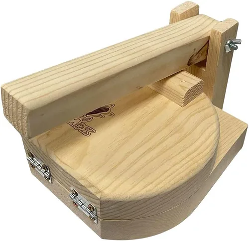 Miniatura 3 de Tortilla Prensa redonda de madera Fabricante Tortilladora de Madera Redonda