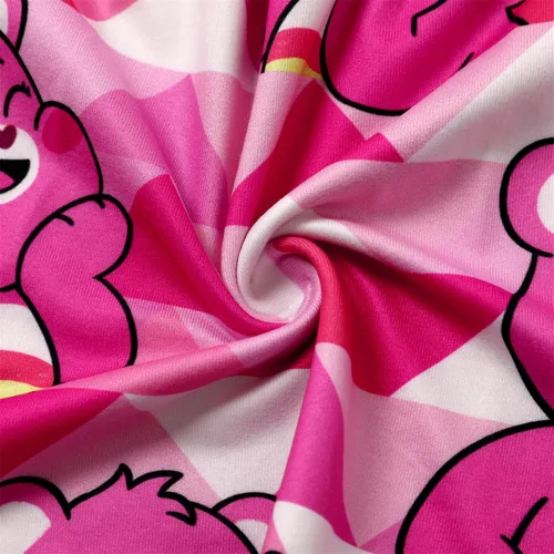 Miniatura 5 de Care Bears - Vestido de tirantes para niña, vestido de tirantes para niña, vestido acampanado a rayas rosadas, 3M-24 meses