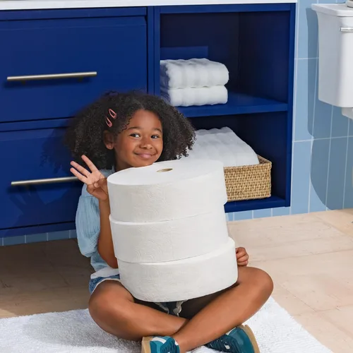 Miniatura 7 de Charmin Papel higiénico ultra suave, 3 rollos de repuesto Forever Rolls, 2 capas de papel de baño, 3 rollos