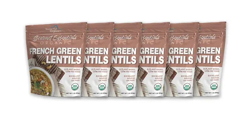Miniatura 10 de Mountain High Organics Lentejas verdes francesas bolsa de 25 libras, 25 libras
