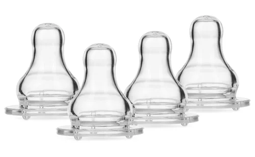 Miniatura 2 de Nuby Paquete de 4 pezones estándar de flujo rápido para cuello