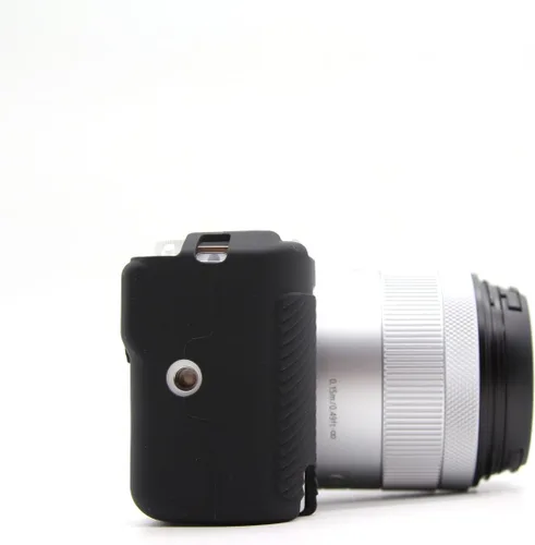 Miniatura 4 de Funda para cámara R50 V, funda protectora de silicona de cuerpo completo premium para Canon Eos R50 V R50V (Negro)