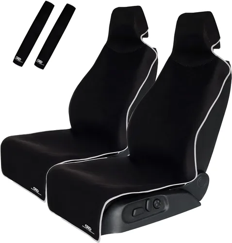 Miniatura 9 de Gorla Gear - Paquete de 2 fundas de asiento de automóvil, de neopreno, antideslizantes, de alta calidad, ajuste universal, impermeable, resistente a