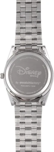 Miniatura 3 de Disney Reloj de cuarzo analógico redondo con purpurina para adultos Plateado