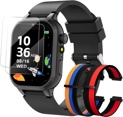 MOFGDNI Reloj inteligente para niños con 39 juegos, cámara incorporada, grabadora de video, alarma, calculadora, podómetro y varios fondos de