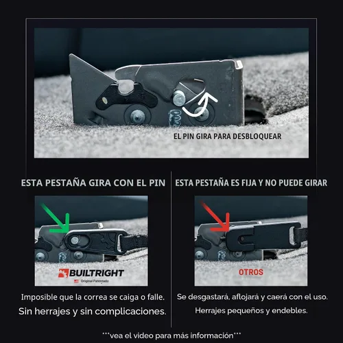 Miniatura 2 de BuiltRight Industries Liberación del asiento trasero para Ford F-150, F-250, F-350, F-450 y Raptor 2009-2025 - SuperCab y SuperCrew - El original