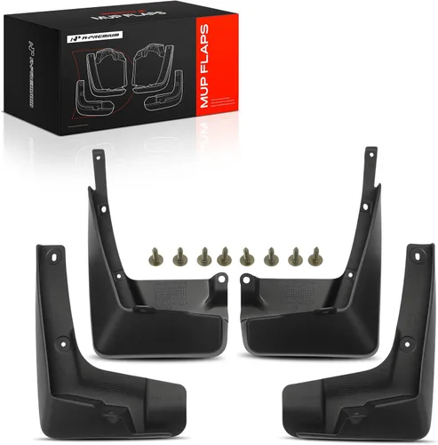 A-Premium Aletas de barro compatibles con Toyota Corolla 2014-2017 Sedán, no requiere perforación, protectores de lodo con accesorios de hardware,