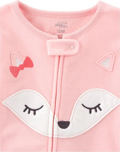 Miniatura 2 de Simple Joys by Carter's - Pijama de forro de vellón resistente al fuego para niñas pequeñas y bebés, paquete de 3
