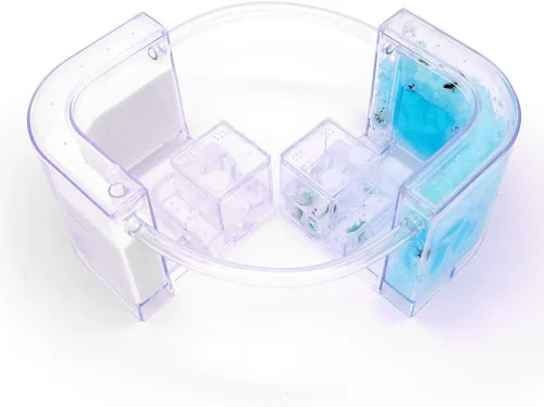 Miniatura 7 de NAVAdeal - Granja de hormigas de arena con tubos de conexión, kit educativo y de aprendizaje de hábitat para niños y adultos, permite el estudio