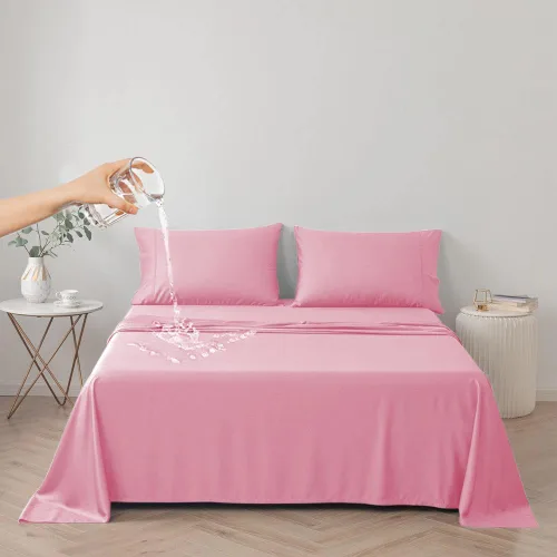 Miniatura 10 de Funda de cama impermeable para perros y gatos, resistente al pelo de las mascotas, funda protectora para cama con tela fina 100% impermeable