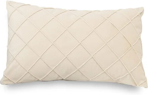 Miniatura 11 de PLWORLD Funda de almohada beige de 20 x 20 pulgadas, funda de cojín cuadrada decorativa plisada y sólida, funda de almohada texturizada