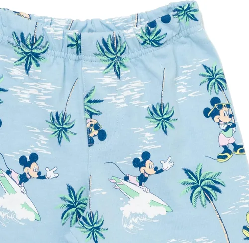 Miniatura 6 de Disney Mickey Mouse - Conjunto de camiseta y pantalones cortos de rizo francés para bebé a niño pequeño