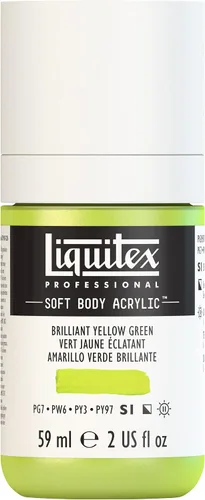 Miniatura 22 de Liquitex Professional Soft Body - Pintura acrílica, botella de 2 onzas (59 ml), blanco titanio Titanio Blanco