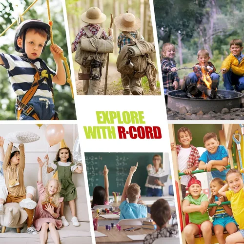 Miniatura 8 de R CORD Botas de senderismo para niños y niñas, antideslizantes, atléticas, botas de senderismo para niños, resistentes al agua, zapatos