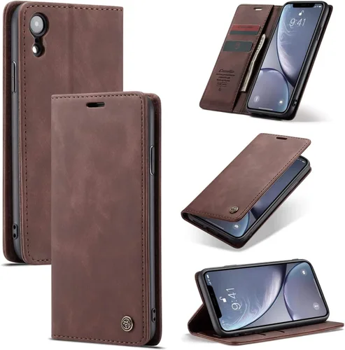 Miniatura 19 de SINIANL Funda para iPhone 7/8, Funda de cuero tipo billetera con tarjetero Cierre magnético Kickstand a prueba de golpes Fundas protectoras