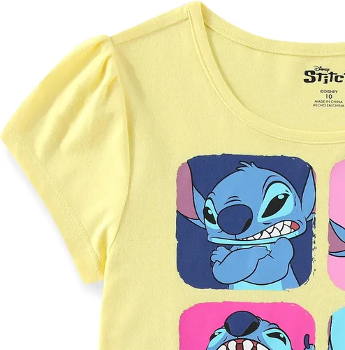 Miniatura 28 de Disney Lilo and Stitch - Paquete de 3 camisetas de manga corta para niñas pequeñas a grandes