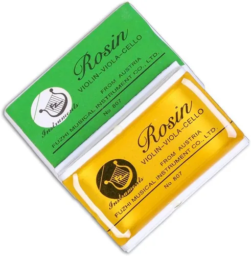 Miniatura 7 de Rosin Natural para violín violonchelo viola colofonia luz baja polvo para arcos cuerda instrumento musical accesorio amarillo con estuche 3