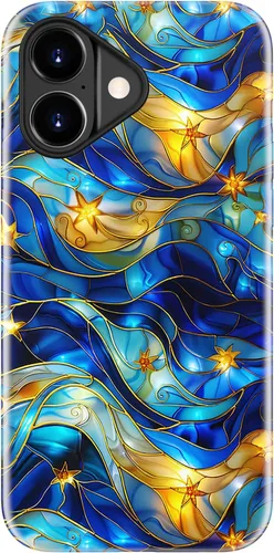 Miniatura 126 de LUHOURI Funda para iPhone 12 Mini, compatible con carga inalámbrica, doble capa, interior de silicona suave + carcasa exterior dura, bonito diseño