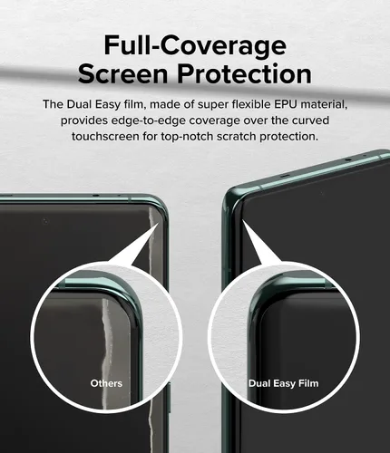 Miniatura 3 de Ringke Película doble fácil [protección de 4 capas] compatible con OnePlus 12, protector de pantalla de cobertura completa con herramienta