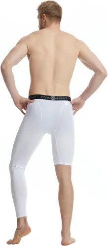 Miniatura 2 de Pantalones deportivos ajustados de una sola pierna de baloncesto para hombre, pantalones de compresión de 12 de una pierna, ropa interior atlética