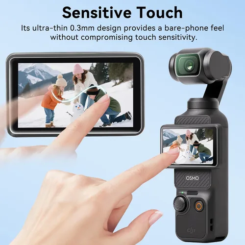 Miniatura 5 de Protector de pantalla de bolsillo 3 lentes antiarañazos para DJI Osmo Pocket 3 Vlogging Camera Creator Combo Accesorios 4 protectores de lente + 4