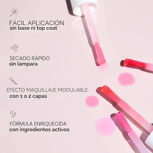 Miniatura 3 de Manucurist Active Glow - Esmalte de uñas de frambuesa y cuidado, corrector de uñas 2 en 1 ultra brillante, ingredientes a base de plantas: aceite