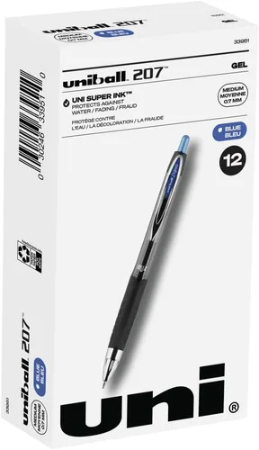 uni-ball 207 - Bolígrafos de gel retráctiles Azul