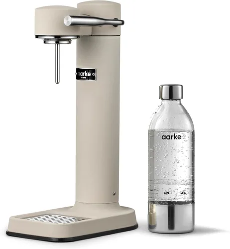 Miniatura 23 de Aarke Carbonator lll con cilindro de CO2, máquina de agua con gas y carbonatación, acero inoxidable con botella reutilizable PET sin BPA, volumen