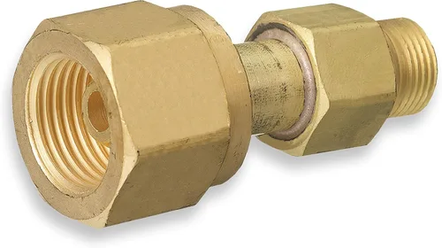 SÜA - Adaptador de acetileno - CGA-300 (Cilindro comercial) a CGA-200 (Regulador MC de tamaño)