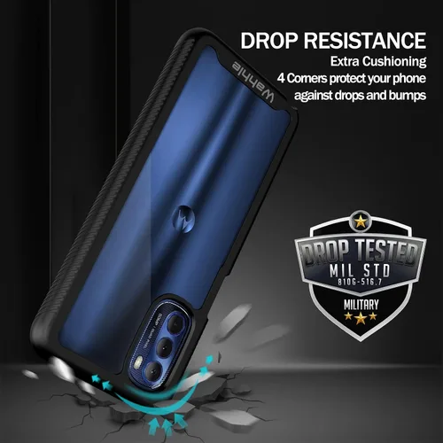 Miniatura 2 de Funda para Moto G Stylus 2022 4G, protector de pantalla integrado, cuerpo completo, a prueba de golpes, protección delgada, color negro