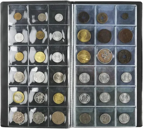 Miniatura 2 de AITIME 180 bolsillos suministros de colección de monedas, soportes para coleccionistas, álbum de coleccionista adecuado para monedas de diámetro