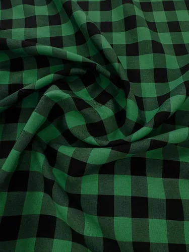 Miniatura 2 de Tela de Polipopelina a Cuadros Gingham de 1" por Yarda - 60 Pulgadas de Ancho para Costura, Acolchado, Manteles, Cortinas, Ropa, Manualidades