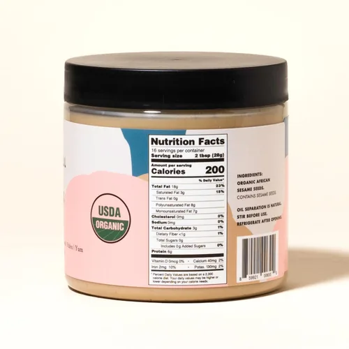 Miniatura 2 de Seed + Mill - Salsa Tahini - Orgánica - Vegana, Kosher, sin OMG, Keto, Paleo, Whole30, sin gluten - Textura suave y sedosa - Ideal en humus, salsas