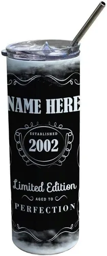 Miniatura 19 de Come On Babe Let's Go Party – Personalizar con nombre – Vaso de viaje de acero inoxidable blanco de 20 onzas con popote – Aislamiento al vacío