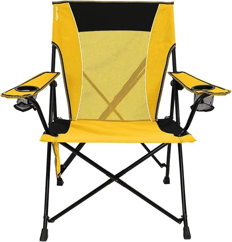 Miniatura 9 de Kijaro - Silla de campamento plegable, Vik Black, poliéster, malla, acero, portátil, duradera, unisex Vik Negro