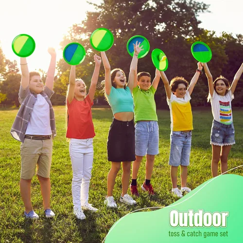 Miniatura 8 de Juego de pelota para lanzar y atrapar, ideal para playa, piscina y patio al aire libre, juguete para niños pequeños y niños de 4, 5, 6, 7, 8+, Verde