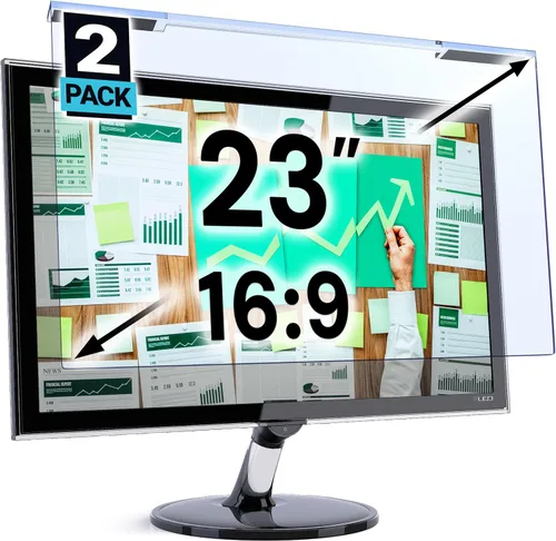 Miniatura 28 de VINTEZ Protector de pantalla de luz azul para monitor de computadora y portátil de 14 pulgadas, película de bloqueo de luz azul anti-UV para PC
