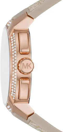Miniatura 2 de Michael Kors Sidney - Reloj de cuarzo de acero inoxidable con correa de silicona para mujer