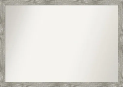 Miniatura 475 de Amanti Art Espejo personalizado, espejo de baño gris plomo a rayas, espejo de pared o espejo de tocador de baño sobre el fregadero
