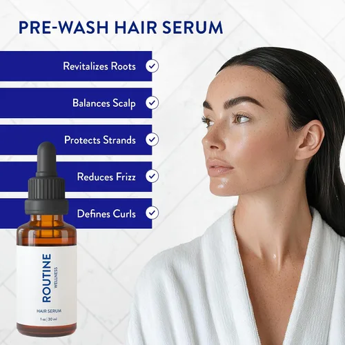 Miniatura 6 de Routine Wellness Bundle - Juego de champú y acondicionador para cabello fino, dos sueros para la salud del cuero cabelludo, suplemento