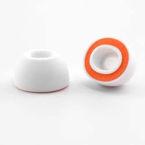 Miniatura 5 de Almohadillas de repuesto de espuma viscoelástica para AirPods Pro 3, protección de silicona, máxima comodidad, 3 pares (blanco, surtido S/M/L)
