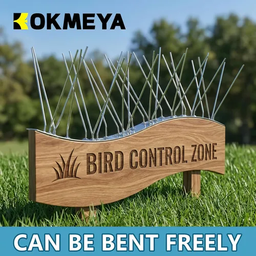 Miniatura 9 de Púas para pájaros de 9.84 pies, púas disuasorias de acero inoxidable 304 para exteriores para mantener alejadas a las aves, dispositivos